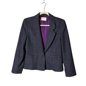 Vtg Pendleton Wool Blazer Size 10 Jacket Capsule Essential Career Staple Plaid